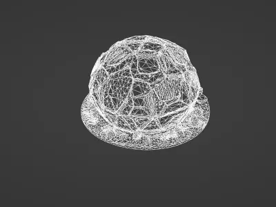 Futuristic Geodesic Space Colony Habitat Module 3D model