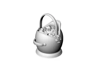 Dolls House Miniature Fireside Coal Bucket 12th Scale 3D print model