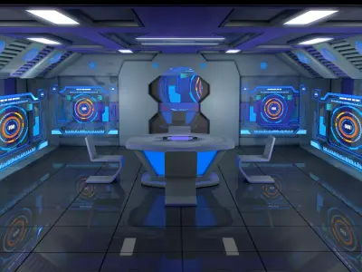 Sci Fi Interior  3D model