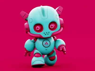 ROBO G-11  Rigged for Unreal Engine - Unity - MIXAMO 3D model