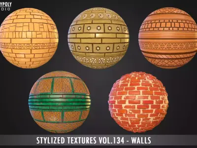 Walls Vol 134 - Stylized Textures Texture