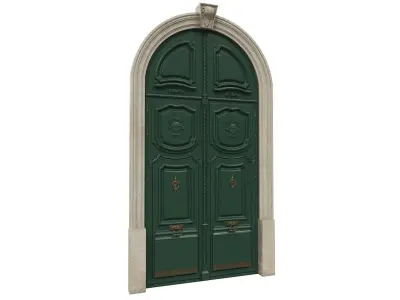 Entrance classic door 42 3D model
