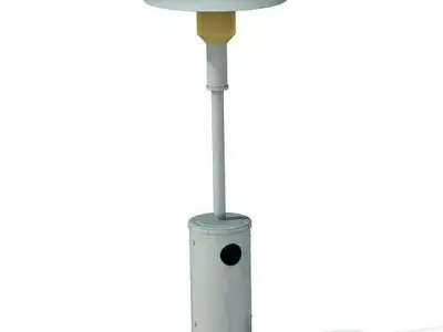 Metalic Garden Lamp 3D model