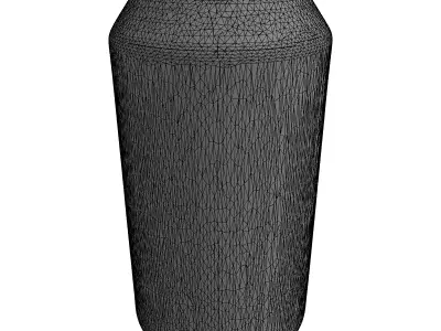 Aluminum Beverage Can with Glowing Label Low-poly 3D model