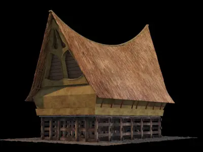 Rumah Adat Bolon - Batak 3D model