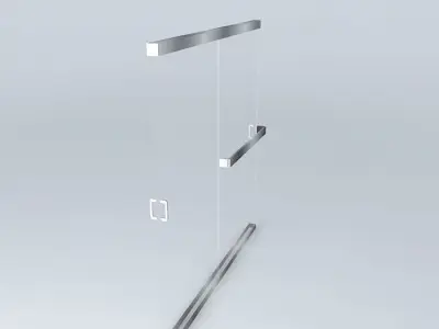 Shower Door Free 3D model