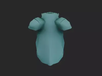 Stylized Elephant Statue  Low-poly 3D model
