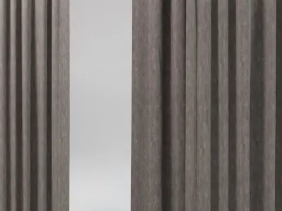  Shapespark low poly curtains kit - Free 3D model