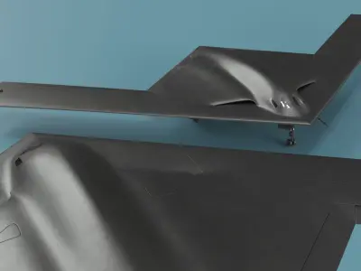  Modern Stealth Bomber Black 