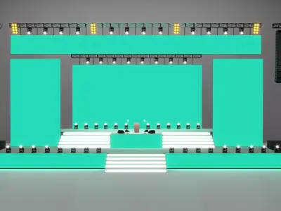 Concert Stage 03 Design 3D model