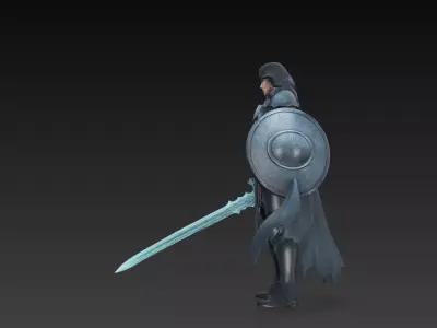 guerreara de fantasia  3D print model