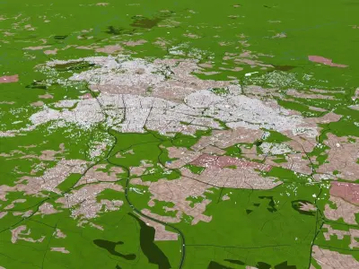 Amman City of Jordan 3d Model Low-poly 3D model