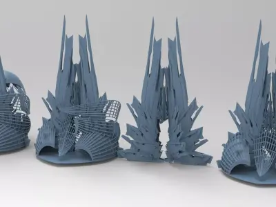 Ice Palace domes 3D model