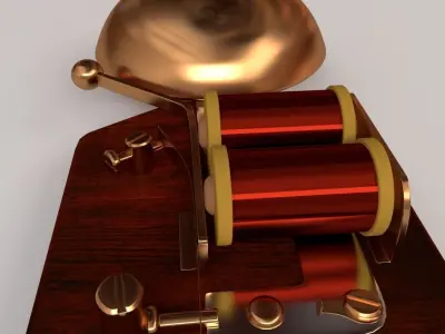 Retro Doorbell 3D model