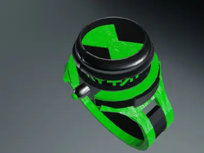 Ben 10 Alien Force Omnitrix Watch 3D model