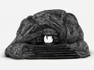 Fantasy Cave Entrance 3D 3D model