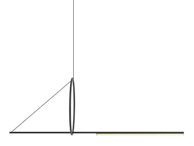 Chandelier Suspension Cercle Et Trait - Graphite Satine 3D model