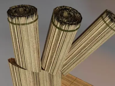 Bamboo Mat tatami 3D model