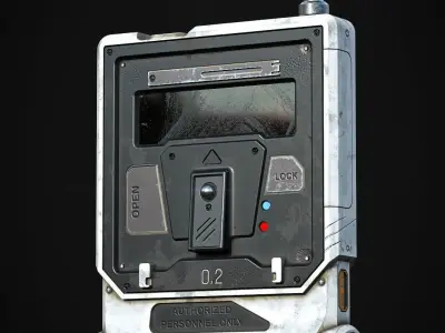 Sci-fi Remote Device 02 Low-poly 3D model