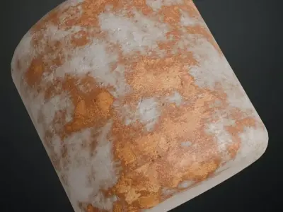 Galvanized Metal Rust PBR Seamless Texture