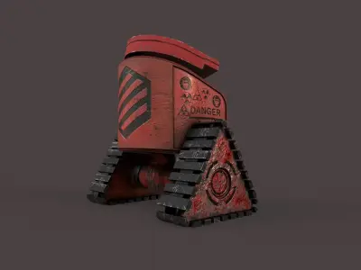 Droid V2 Low-poly 3D model