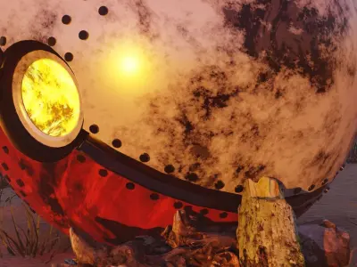 Broken Pokeball 3D model