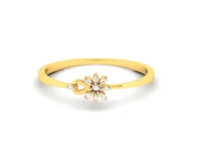 Diamond Ring For Women 3d Print Model 3D print model 31