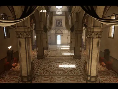 Cathedral Mega Bundle Low-poly 3D model