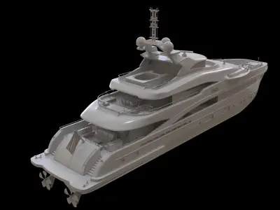 Yacht model MySky 3D model