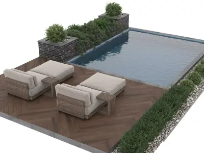 Swimming Pool 5 3D model
