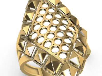 Modern rings 3D Print Models 29-36 3D print model