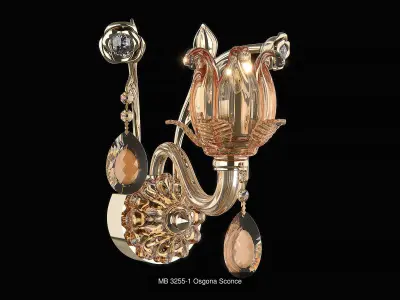 3255 Osgona Collection of Murano Glass Lamps 3D Model Pack