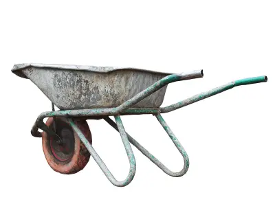 Ultra realistic  Wheelbarrow Low-poly 3D model