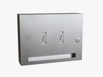 Trash Chute - Wall Mounted model 3D model