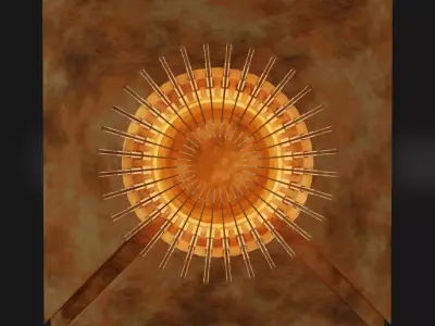 sci fi lamp burner 3D model