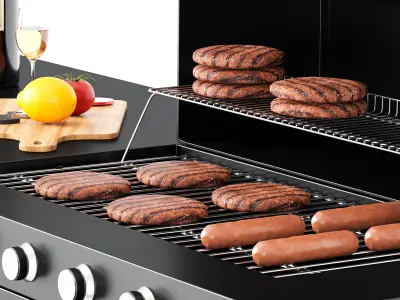 Barbecue 55 3D model