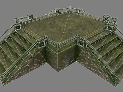 Medieval Door  Low-poly 3D model