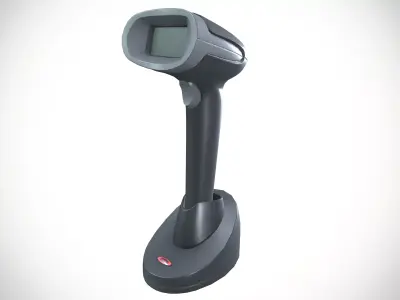 Barcode Scanner Low-poly 3D model