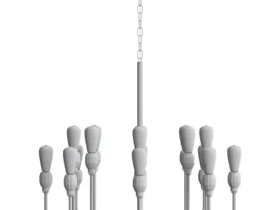 Elk chandelier 3D model get
