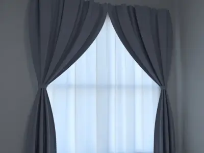 Curtains curtain Free 3D model