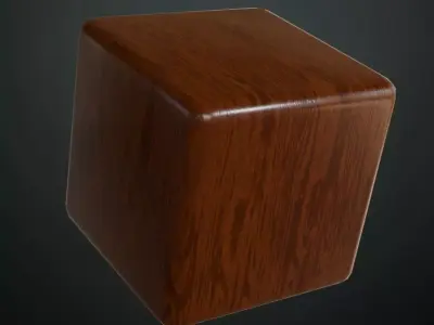 Dark Mahogany Veneer Grain PBR Seamless Texture