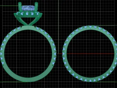 Jewelry ring 198 3D print model purchase