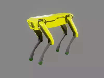 Boston Dynamics Dog - Low Poly PBR- Game Ready Low-poly 3D model