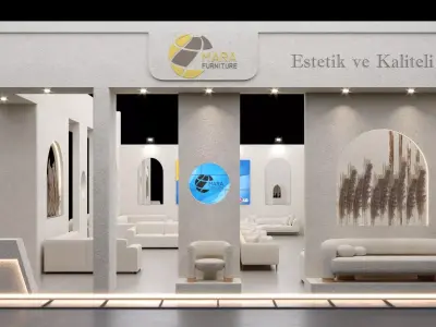 8-Modern Exhibition Booth 16x10m - 3ds Max - Corona Renderer 3D model
