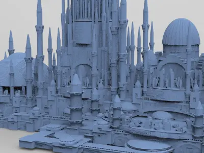 Sci fi palaces designs 10  3D model