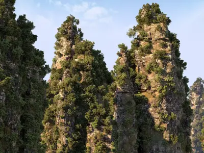 Asian Mountaint 3D model