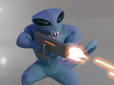 Alien Soldier Version 2 3D model
