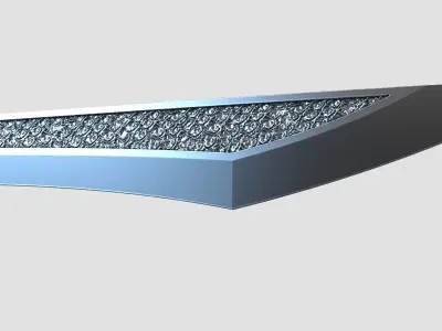 katana snake skin texture 3D print model  3D print model