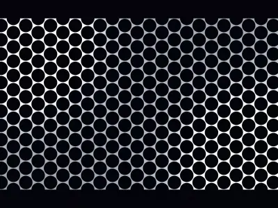 Perforated panel with 81 percent opening 25O106 3D model