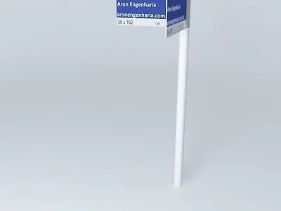 Street plate Free 3D model